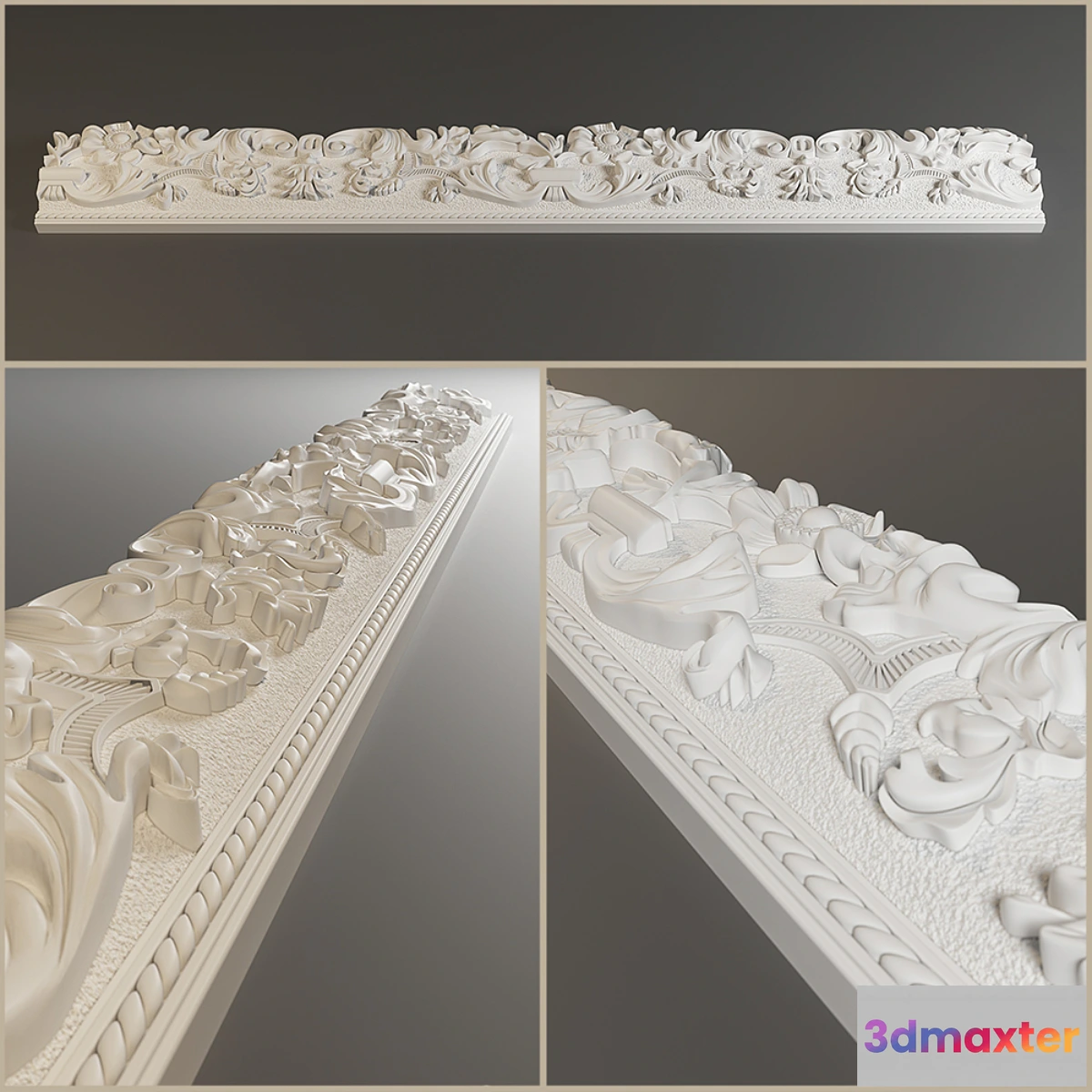 1292319 - Cornice plaster 3D Max
