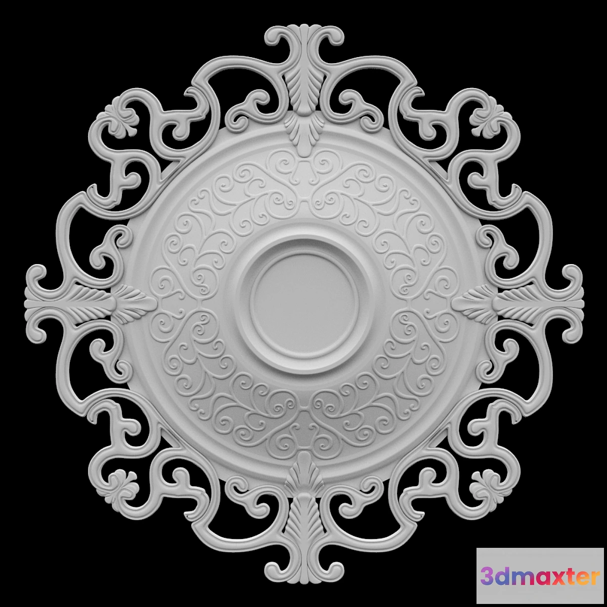 1292459 - Rosette ceiling №3 3D Max