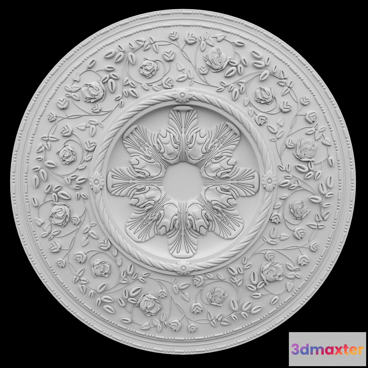 1292461 - Rosette ceiling №4 3D Max