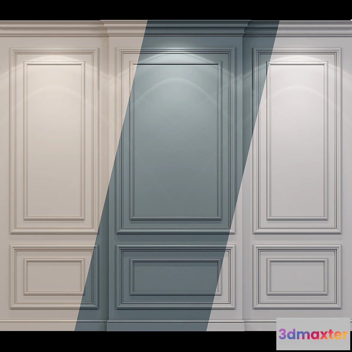1298960 - Wall molding 22. Boiserie classic panels 3D Max