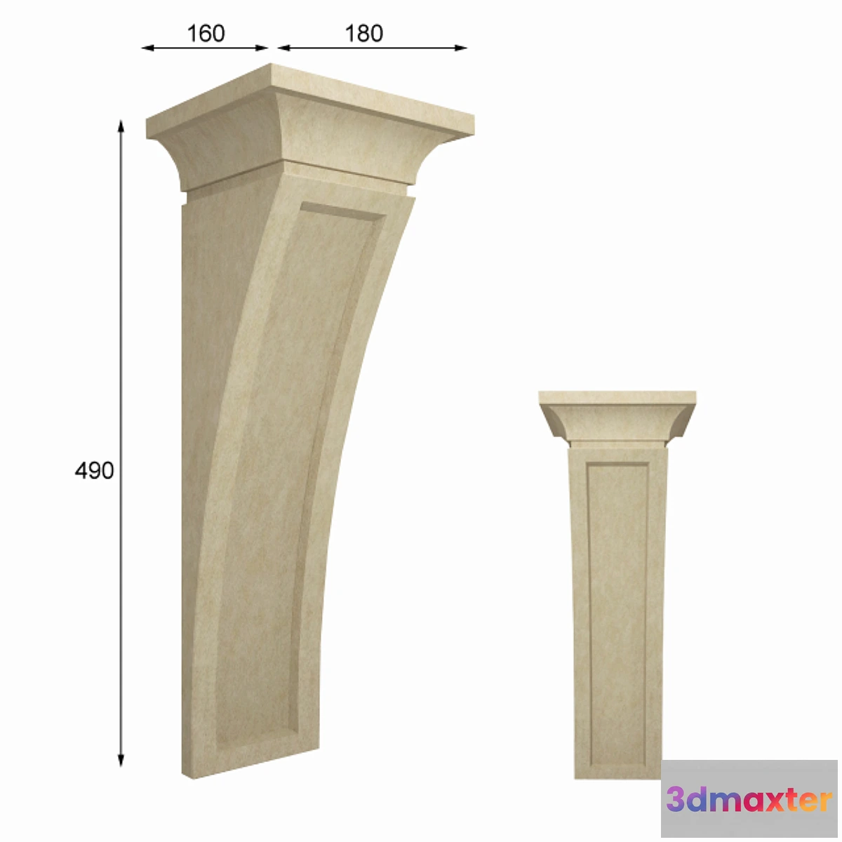 1299996 - Bracket - No.8 3D Max