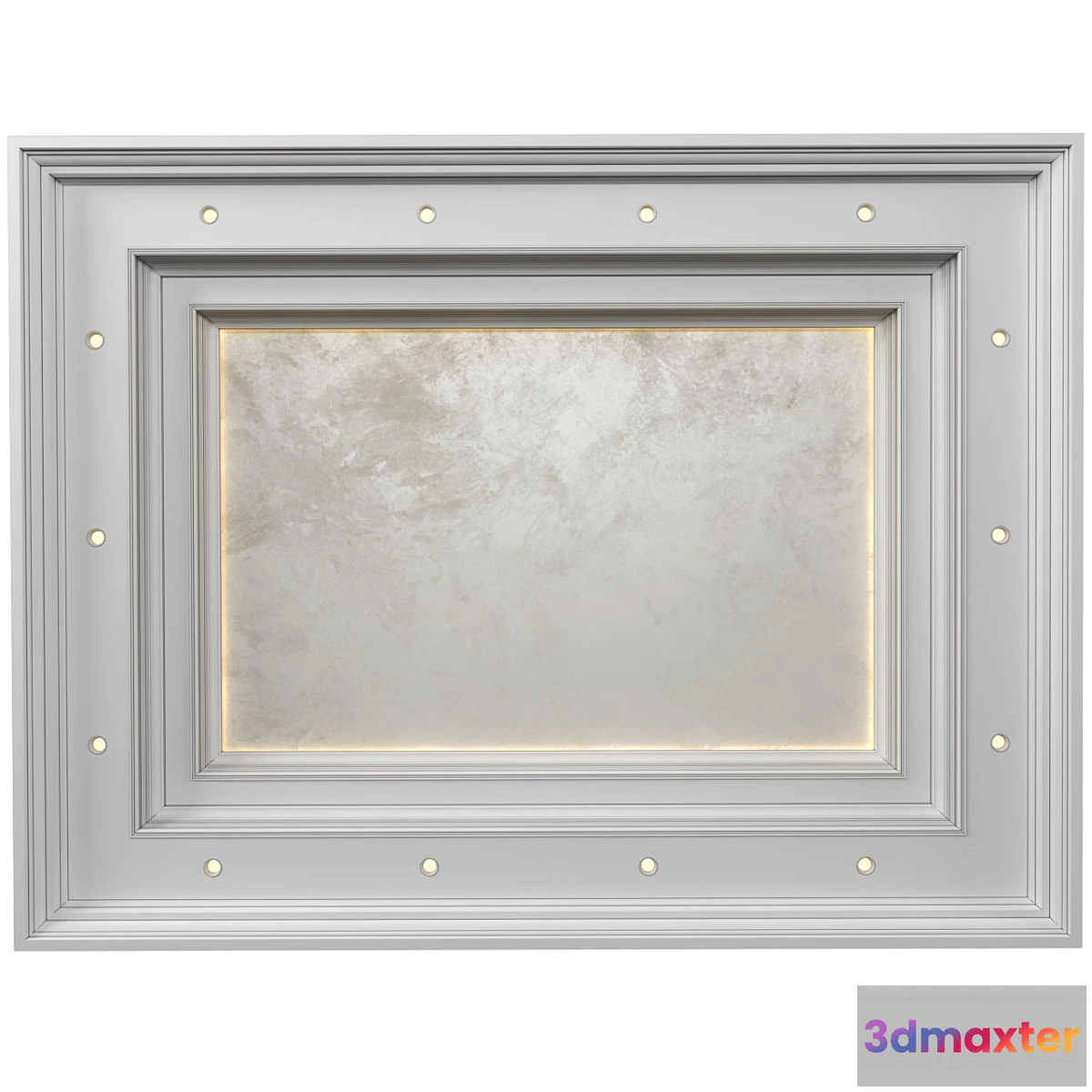 1312733 - Art Deco coffered illuminated ceiling.Modern coffered illuminated ceiling 3D Max