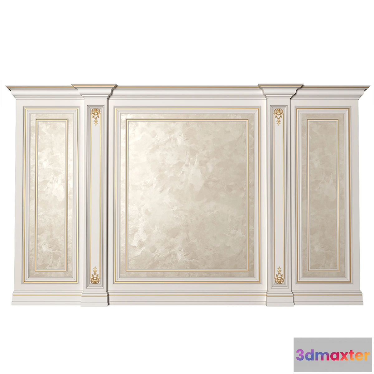 1318598 - Wall paneling Decorative plaster 3D Max