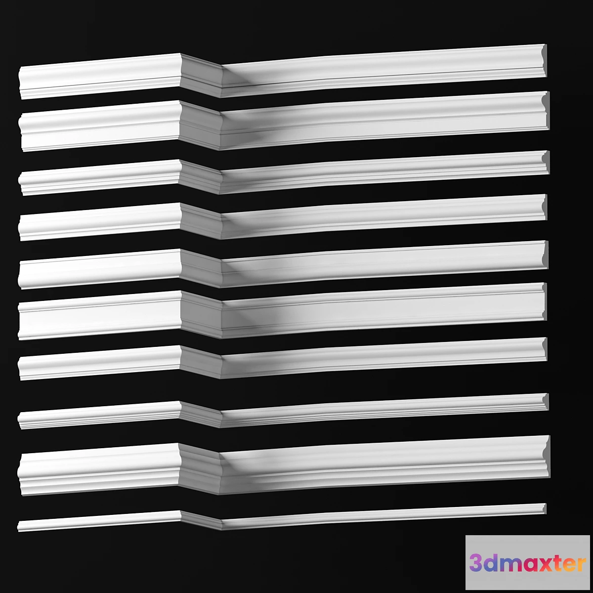 1329013 - Collection of Moldings - Dikart p.9 3D Max