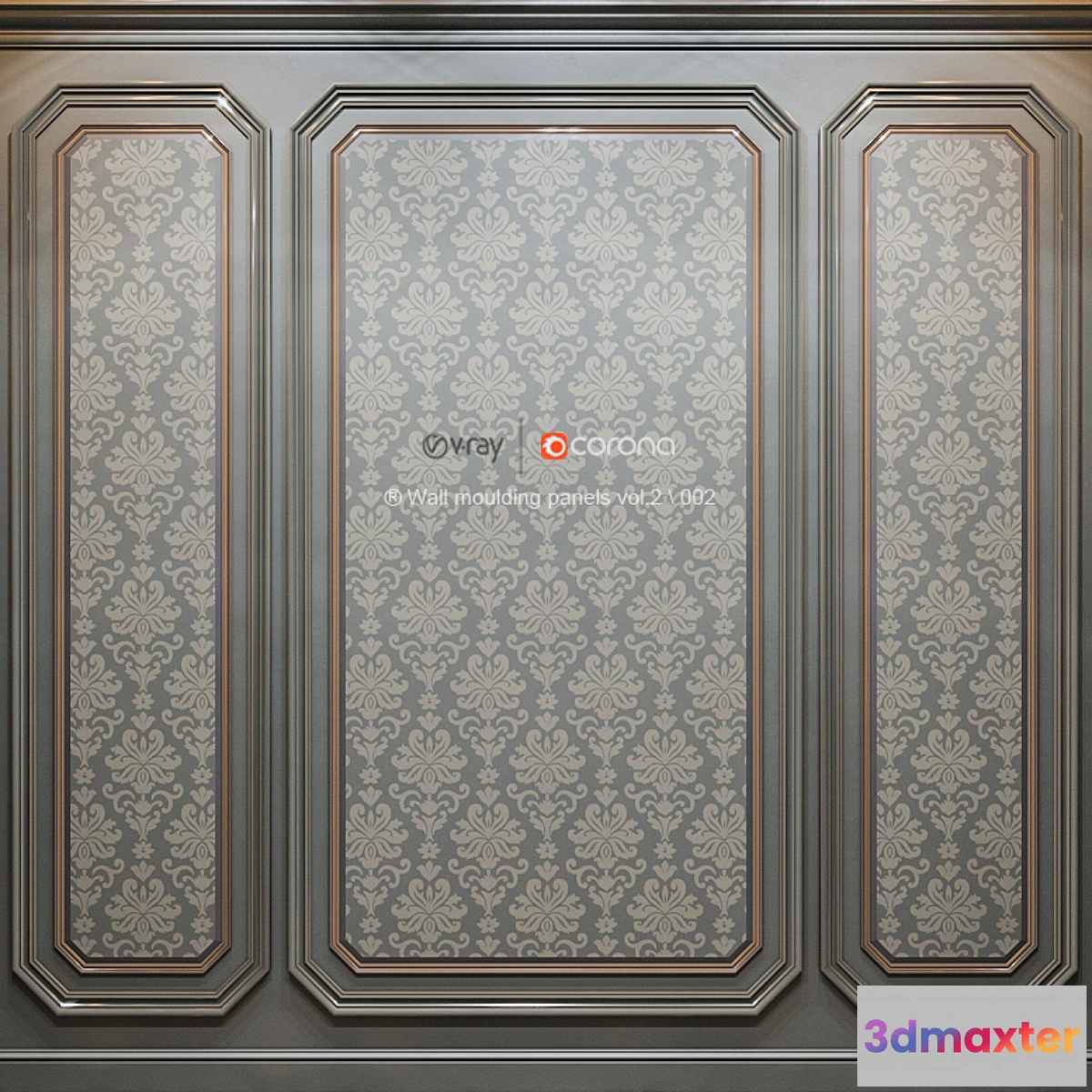 1330128 - Wall molding panels vol. 2  002 3D Max