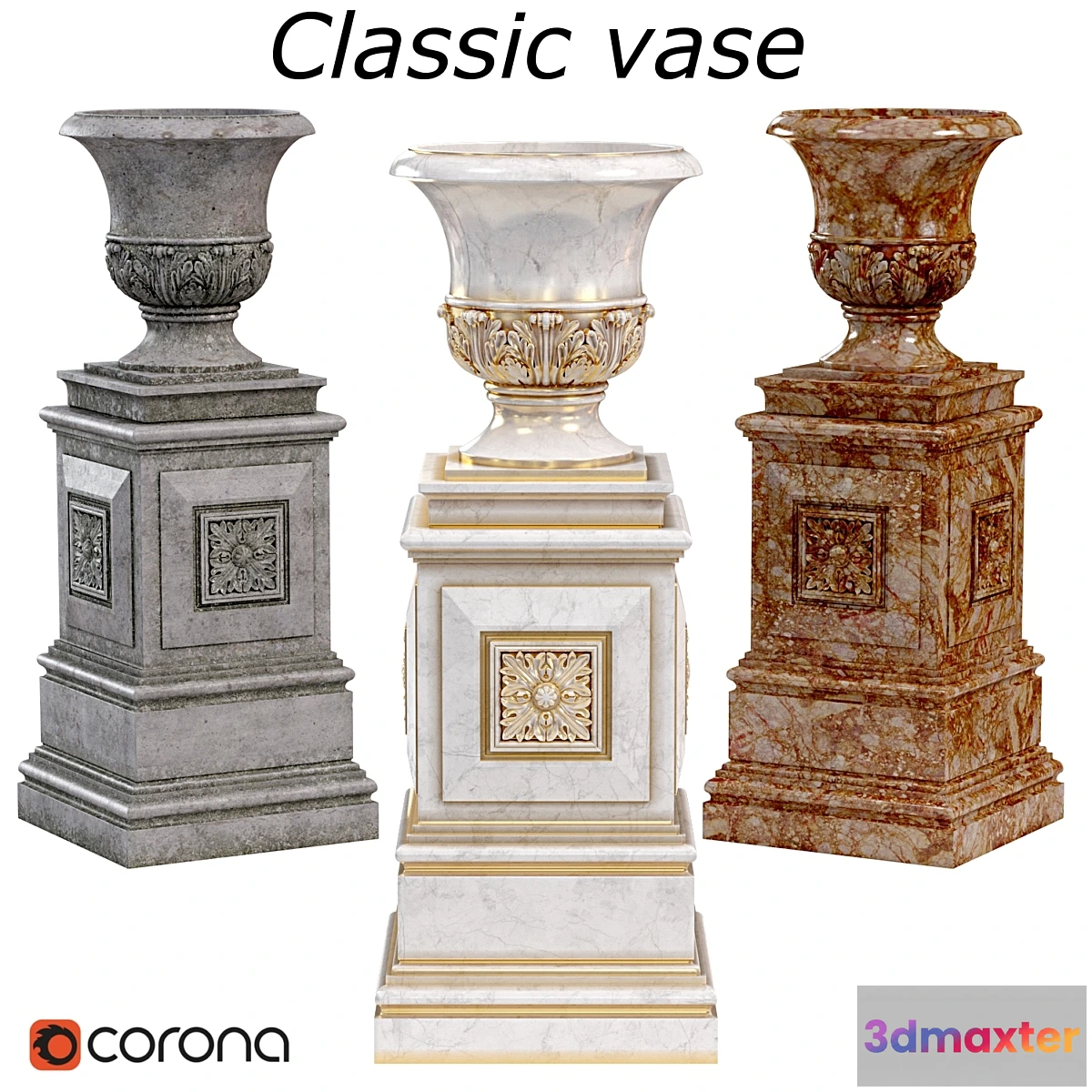 1333569 - Classic vase - No.2 3D Max