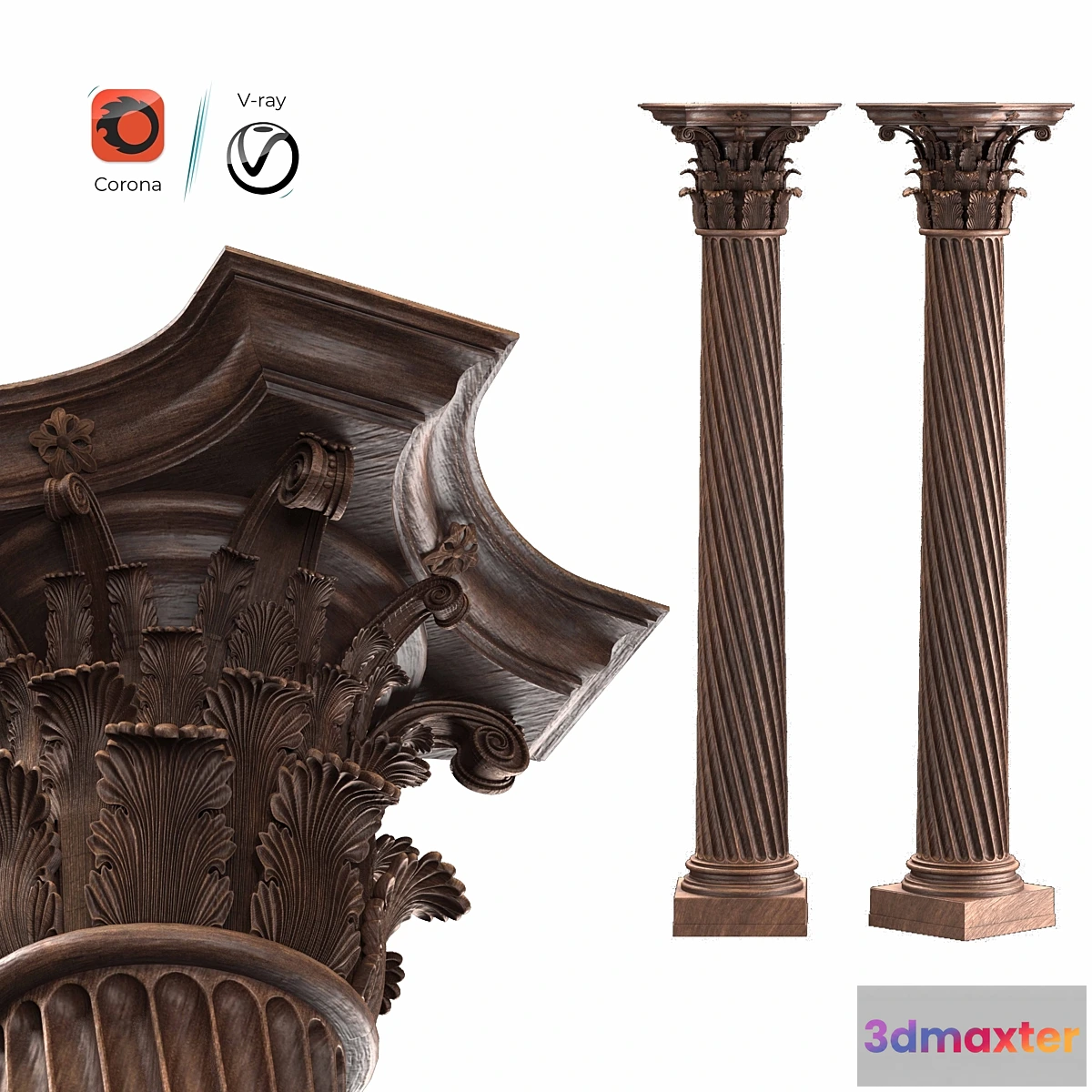 1334313 - Roman column 3D Max