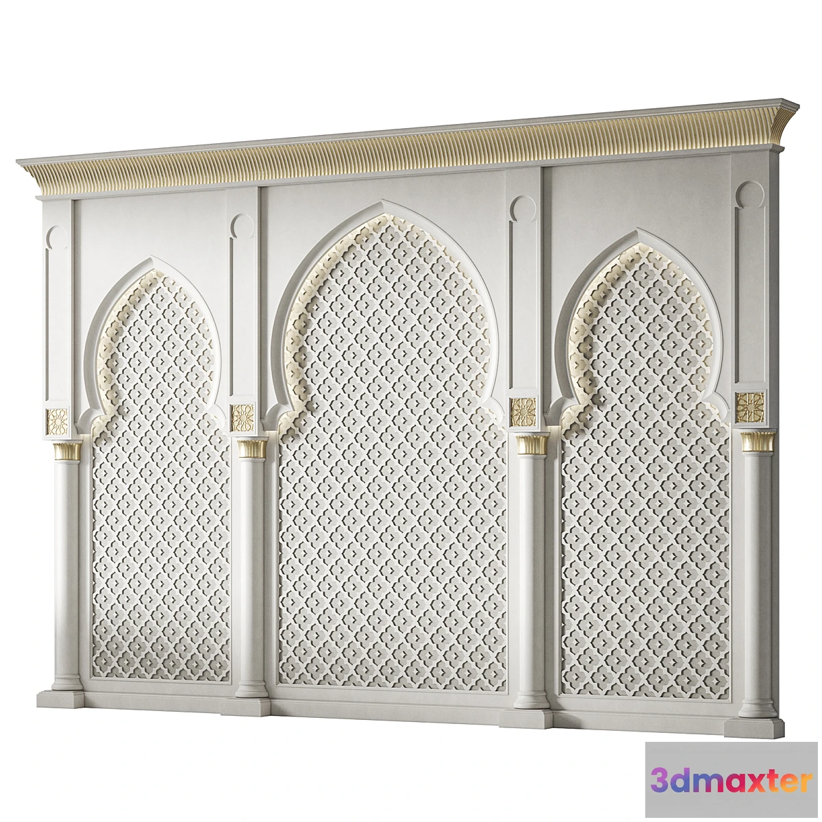 1336085 - Arch 02. Arabic Wall Decor - No.2 3D Max