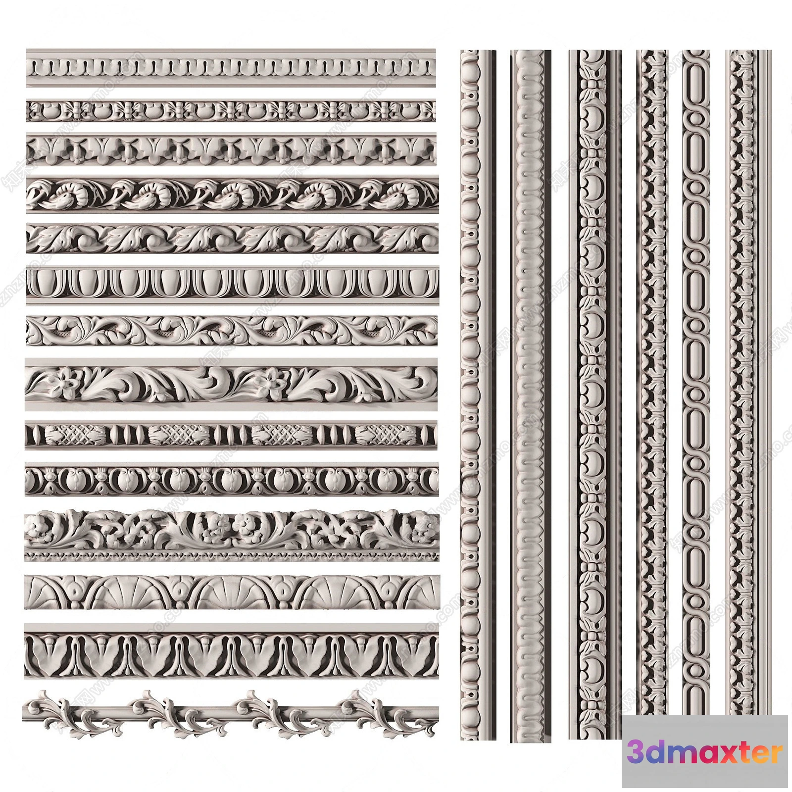 1376690 - Classic Detail 3D Models - Plaster 3D - 001 3D Max