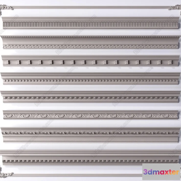 1376946 - Classic Detail 3D Models - Plaster 3D - 005 3D Max