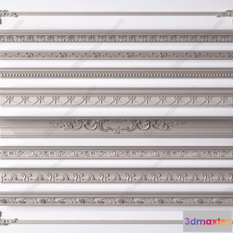 1377006 - Classic Detail 3D Models - Plaster 3D - 006 3D Max