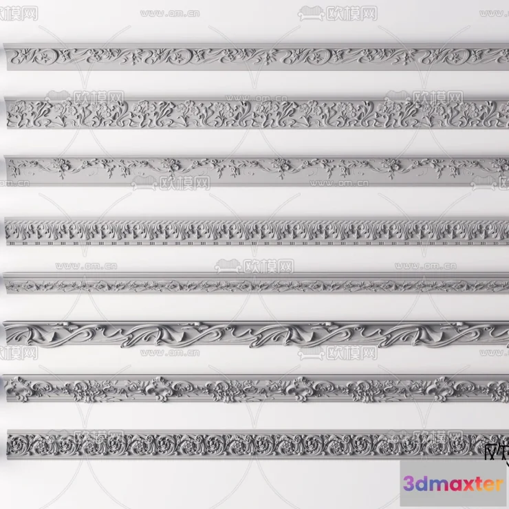 1377137 - Classic Detail 3D Models - Plaster 3D - 008 3D Max