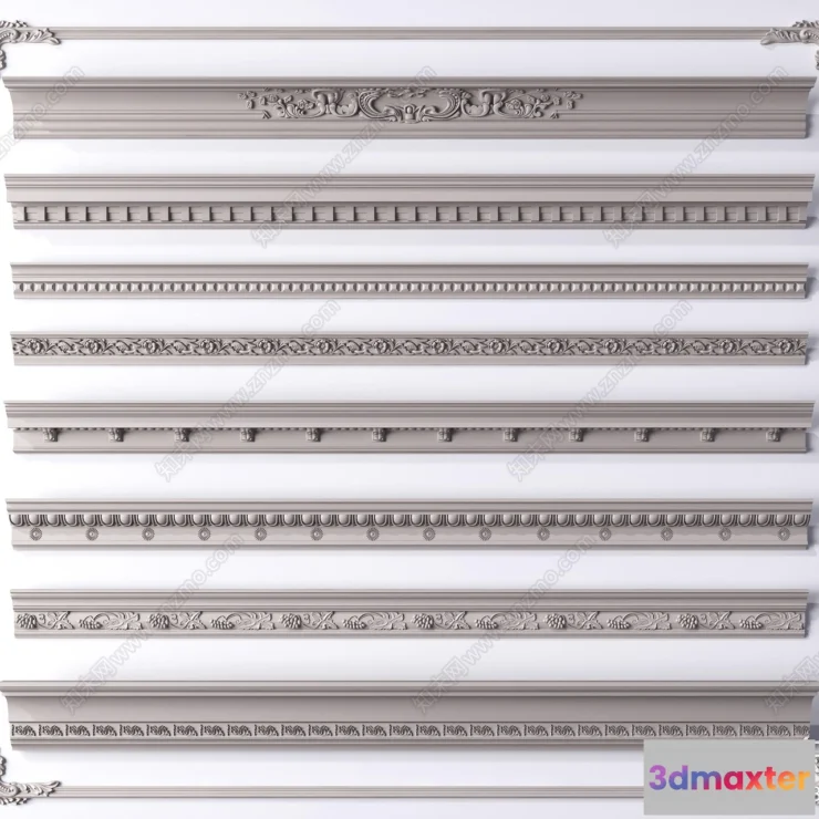 1377201 - Classic Detail 3D Models - Plaster 3D - 009 3D Max