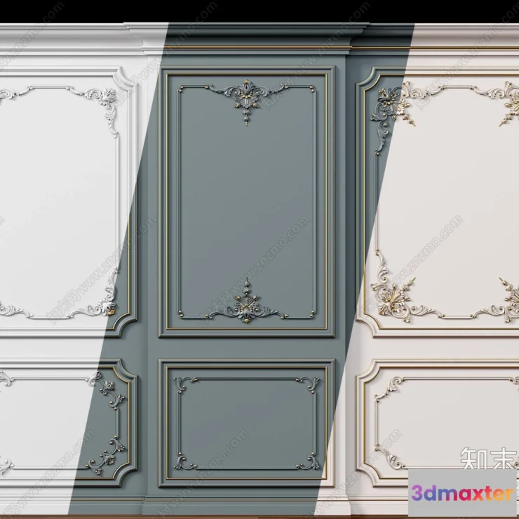1377268 - Classic Detail 3D Models - Plaster 3D - 010 3D Max