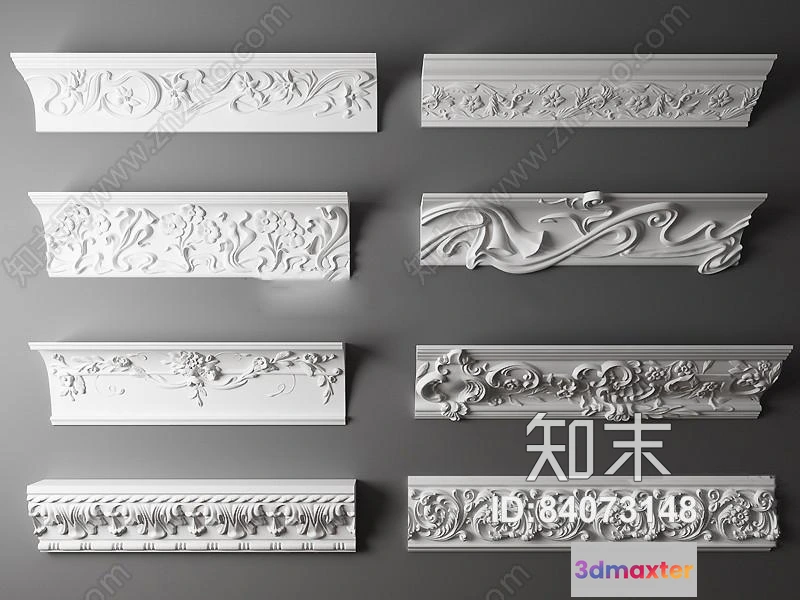 1377341 - Classic Detail 3D Models - Plaster 3D - 011 3D Max