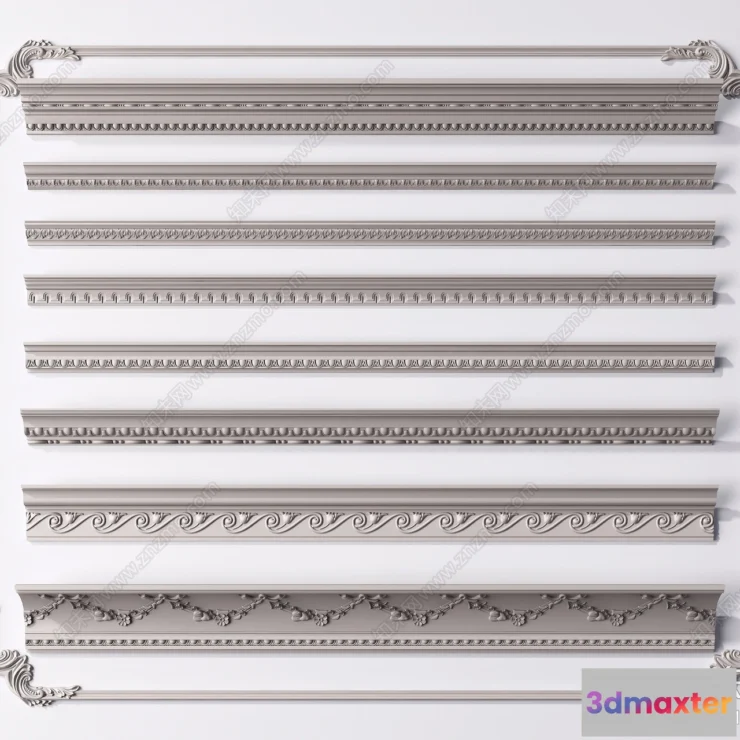 1377406 - Classic Detail 3D Models - Plaster 3D - 012 3D Max