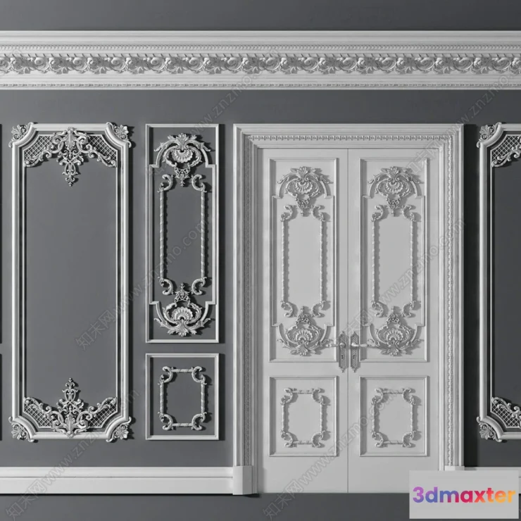 1377785 - Classic Detail 3D Models - Plaster 3D - 018 3D Max