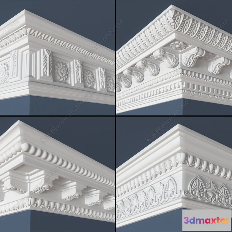 1377902 - Classic Detail 3D Models - Plaster 3D - 020 3D Max