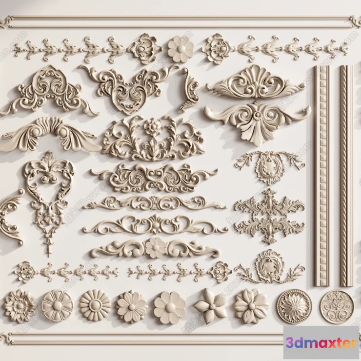 1378157 - Classic Detail 3D Models - Plaster 3D - 024 3D Max