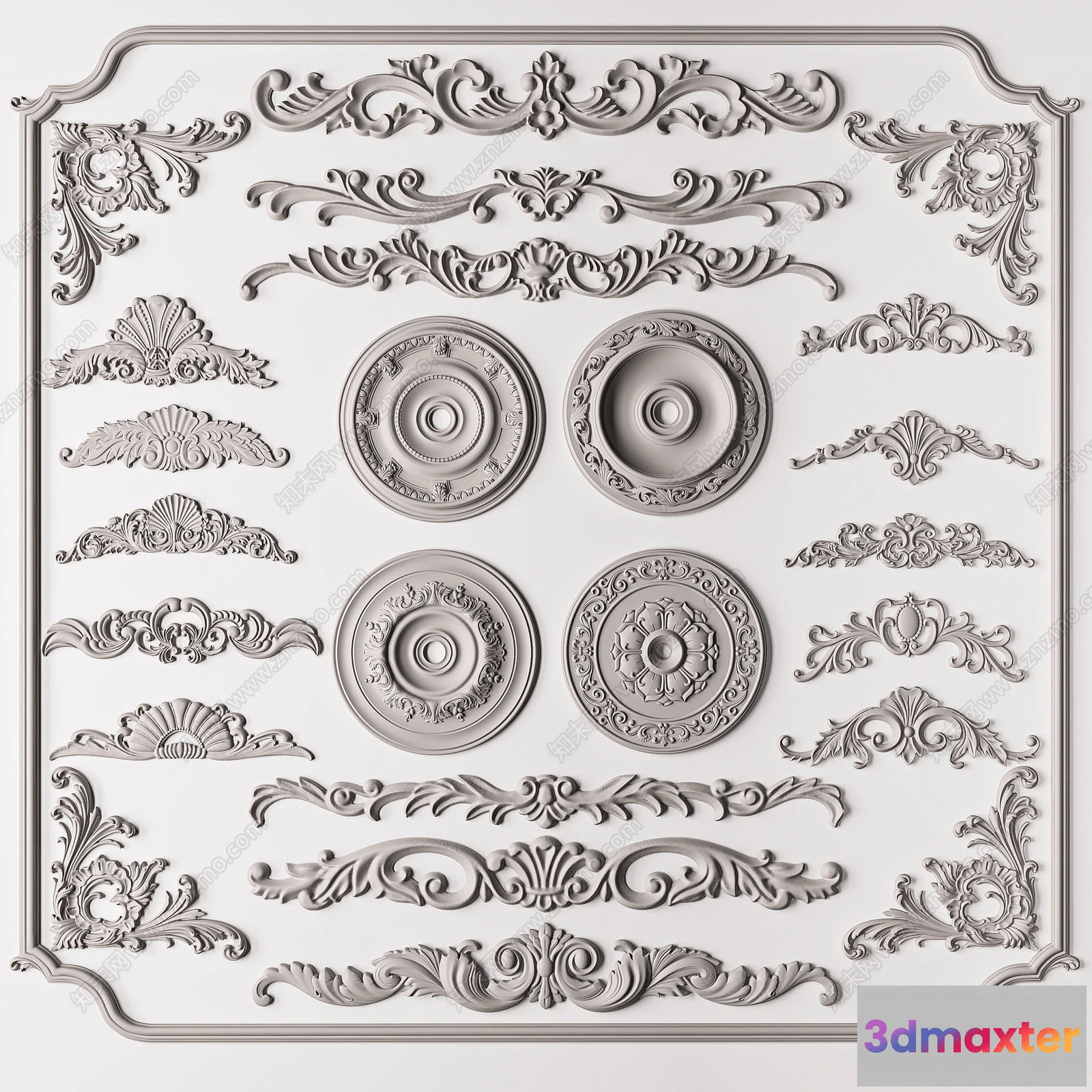 1378291 - Classic Detail 3D Models - Plaster 3D - 026 3D Max