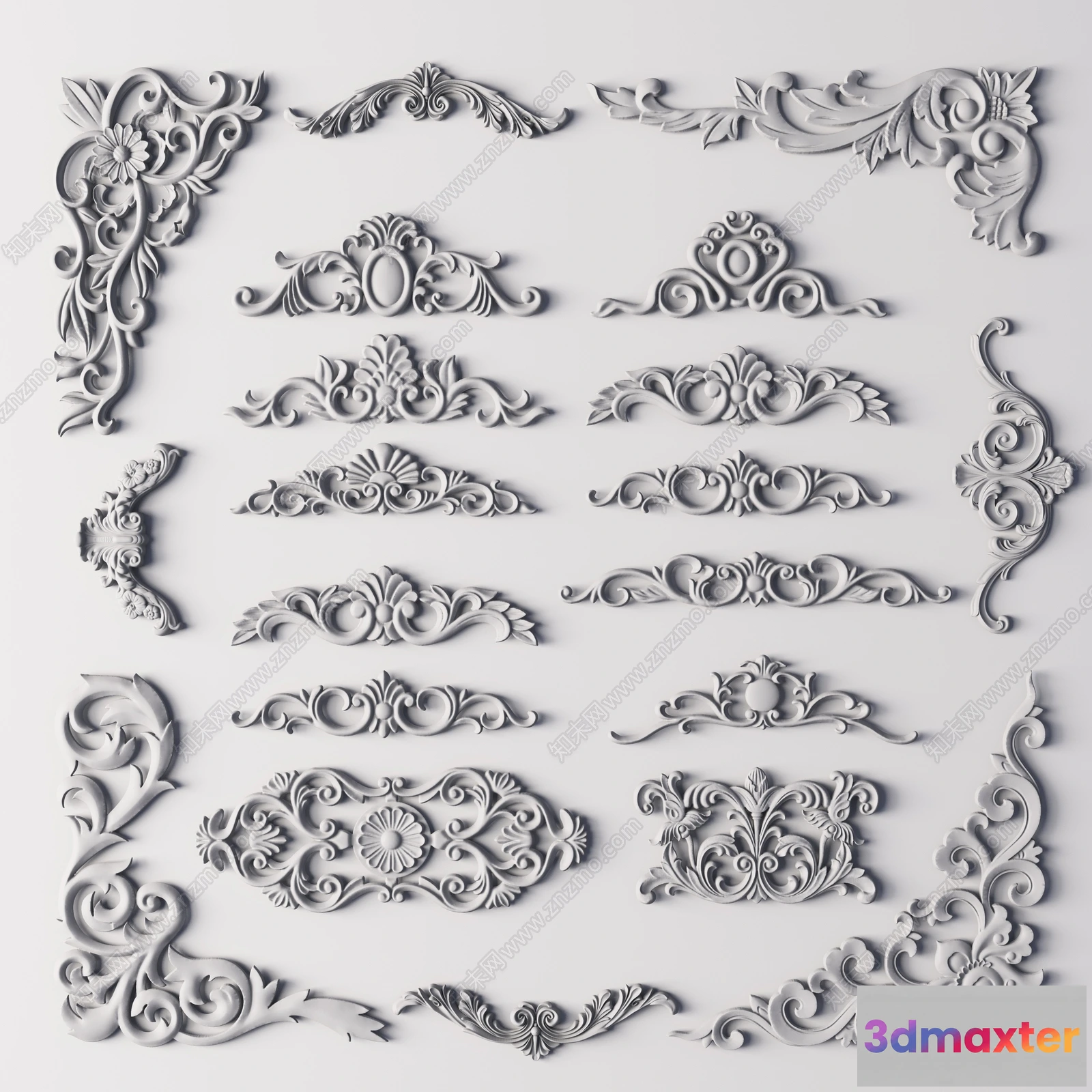1378572 - Classic Detail 3D Models - Plaster 3D - 030 3D Max