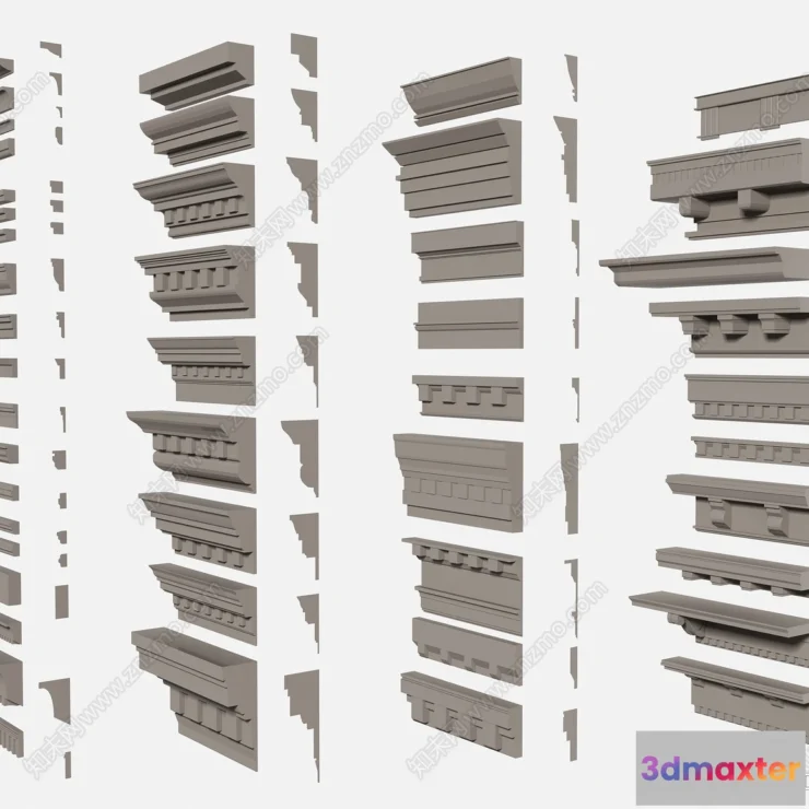 1378710 - Classic Detail 3D Models - Plaster 3D - 032 3D Max