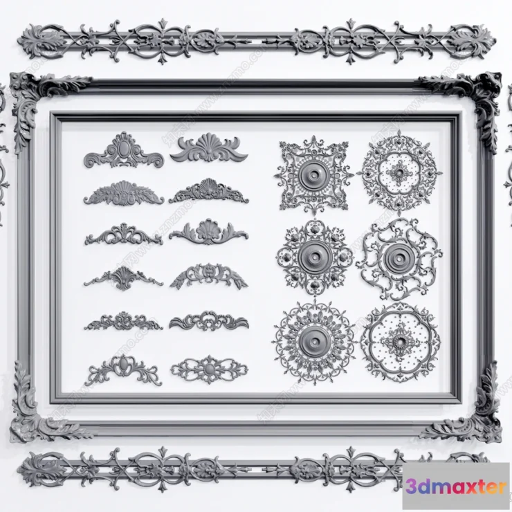 1378832 - Classic Detail 3D Models - Plaster 3D - 034 3D Max