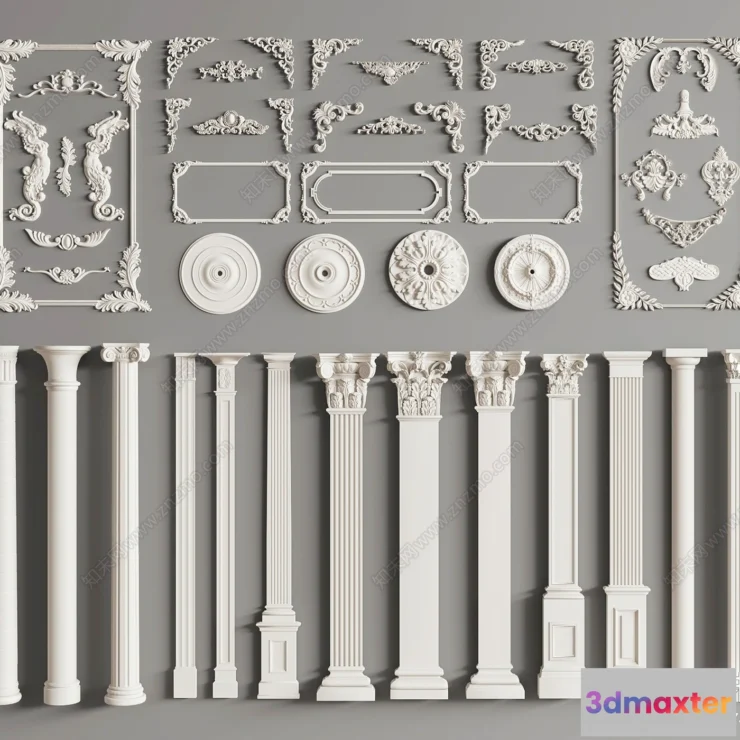 1378903 - Classic Detail 3D Models - Plaster 3D - 035 3D Max