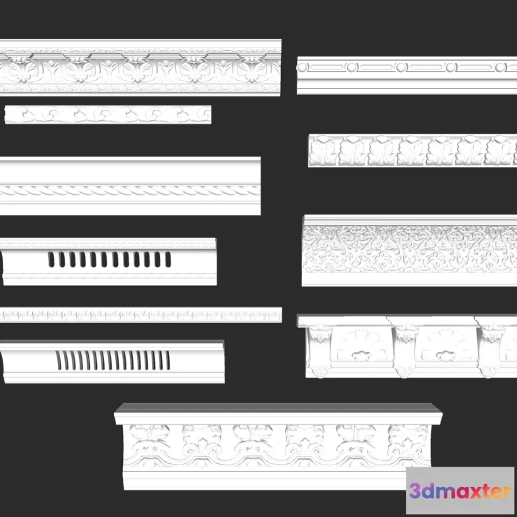 1378961 - Classic Detail 3D Models - Plaster 3D - 036 3D Max