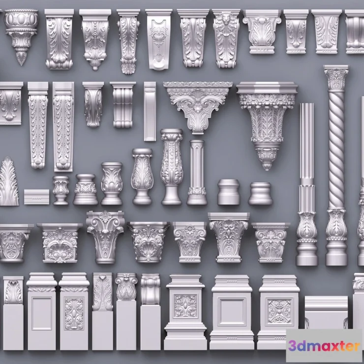 1379031 - Classic Detail 3D Models - Plaster 3D - 037 3D Max