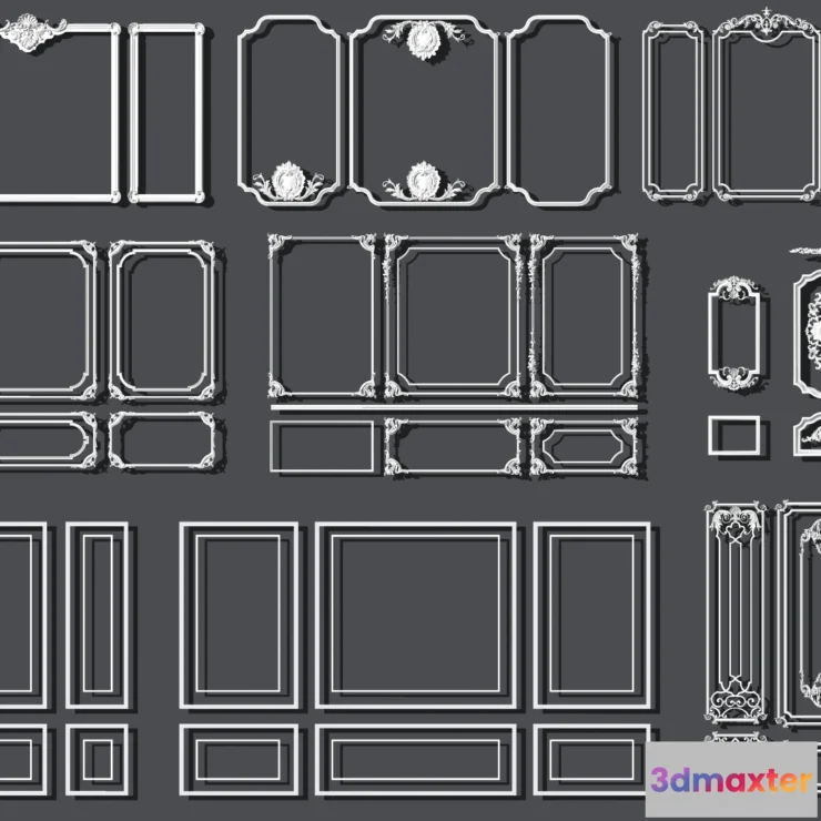 1379083 - Classic Detail 3D Models - Plaster 3D - 038 3D Max