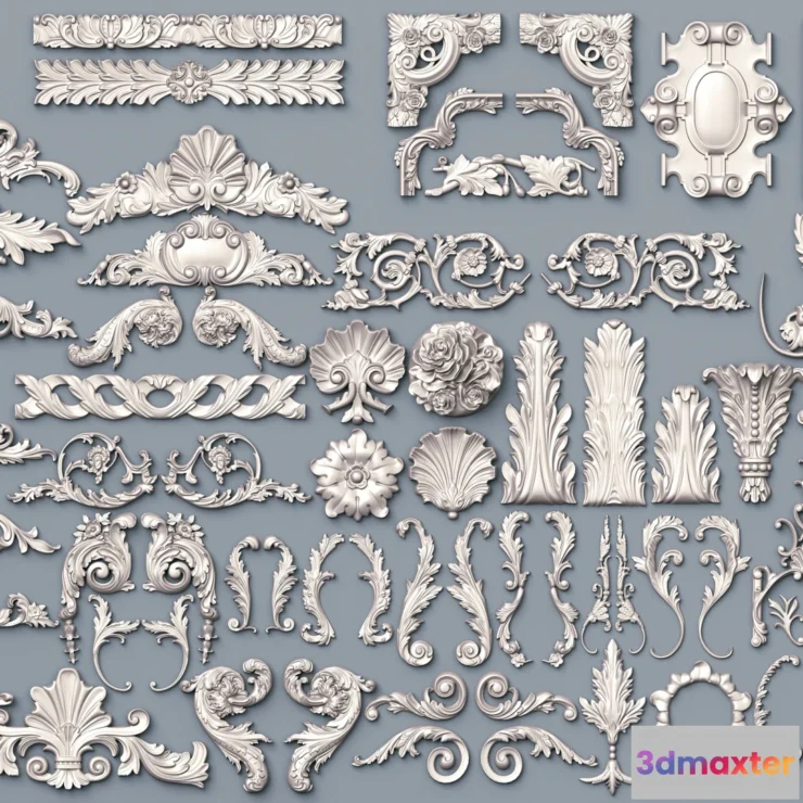 1379147 - Classic Detail 3D Models - Plaster 3D - 039 3D Max