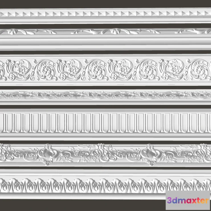 1379277 - Classic Detail 3D Models - Plaster 3D - 041 3D Max