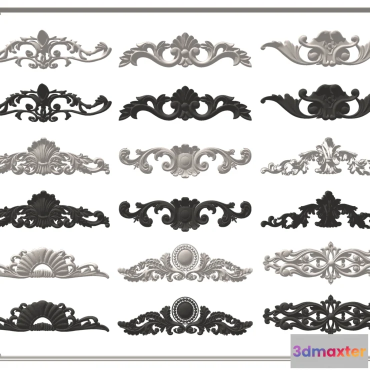 1379413 - Classic Detail 3D Models - Plaster 3D - 043 3D Max