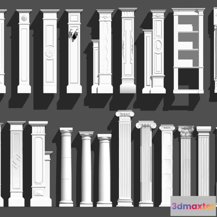 1379536 - Classic Detail 3D Models - Plaster 3D - 045 3D Max