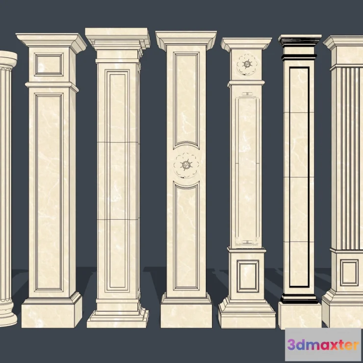 1379607 - Classic Detail 3D Models - Plaster 3D - 046 3D Max