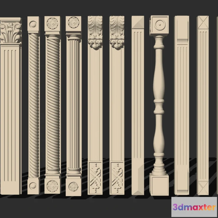 1379819 - Classic Detail 3D Models - Plaster 3D - 049 3D Max