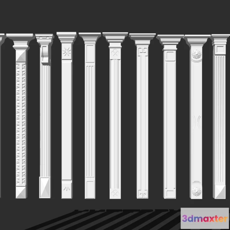 1380409 - Classic Detail 3D Models - Plaster 3D - 058 3D Max