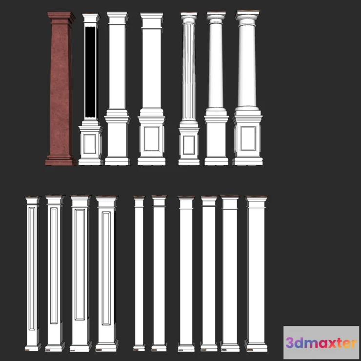 1380475 - Classic Detail 3D Models - Plaster 3D - 059 3D Max