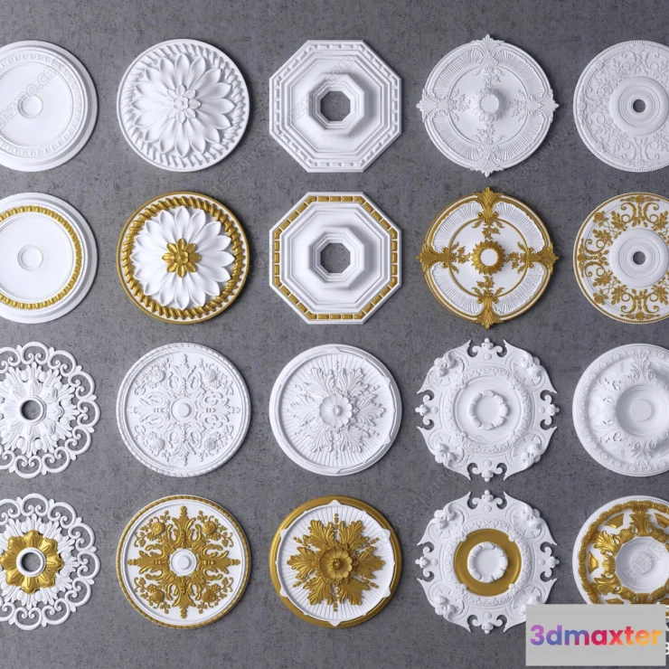 1380599 - Classic Detail 3D Models - Plaster 3D - 061 3D Max