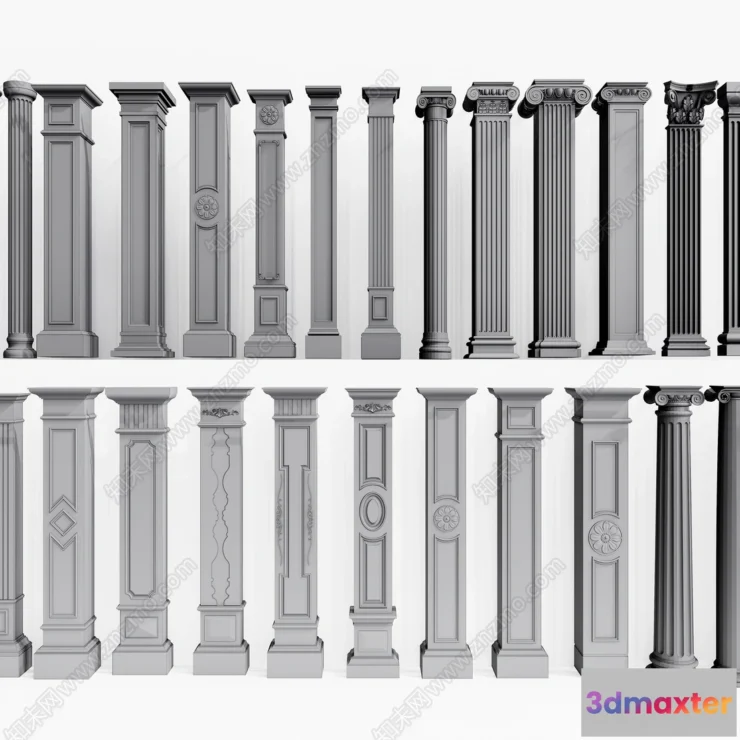 1380805 - Classic Detail 3D Models - Plaster 3D - 064 3D Max