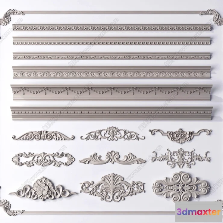 1380947 - Classic Detail 3D Models - Plaster 3D - 066 3D Max