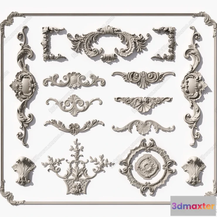 1381206 - Classic Detail 3D Models - Plaster 3D - 070 3D Max