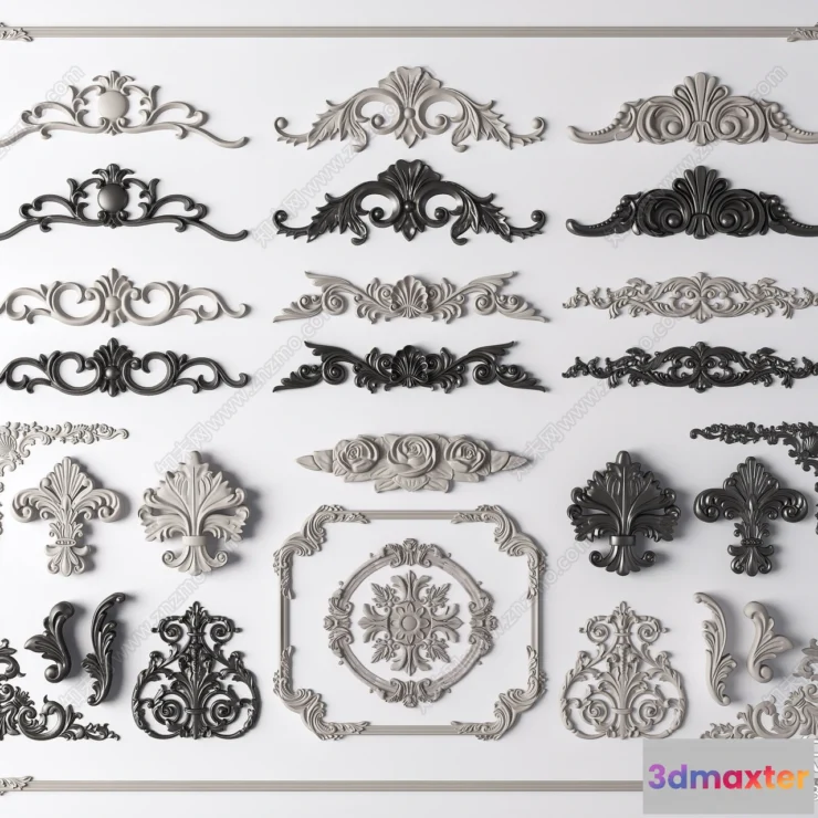 1381268 - Classic Detail 3D Models - Plaster 3D - 071 3D Max