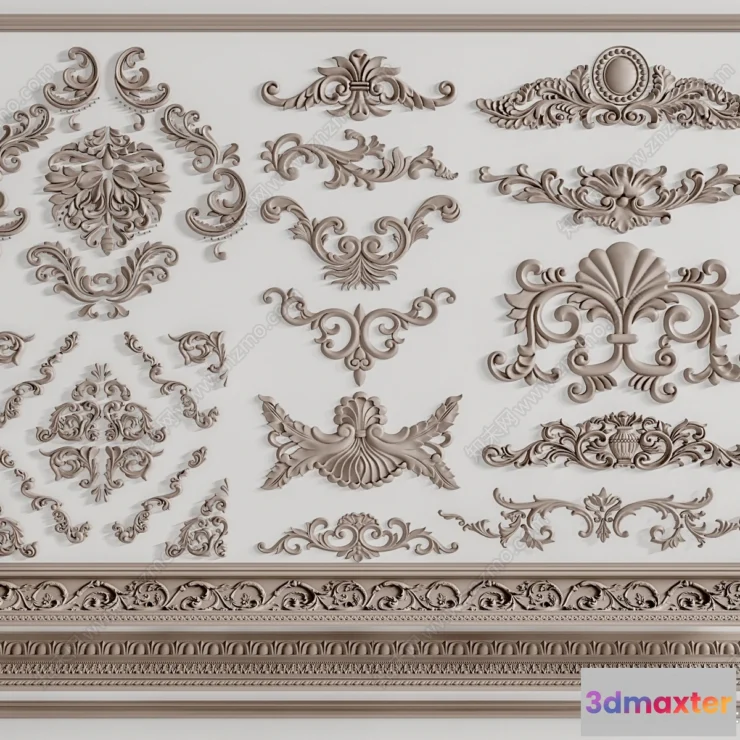 1381398 - Classic Detail 3D Models - Plaster 3D - 073 3D Max