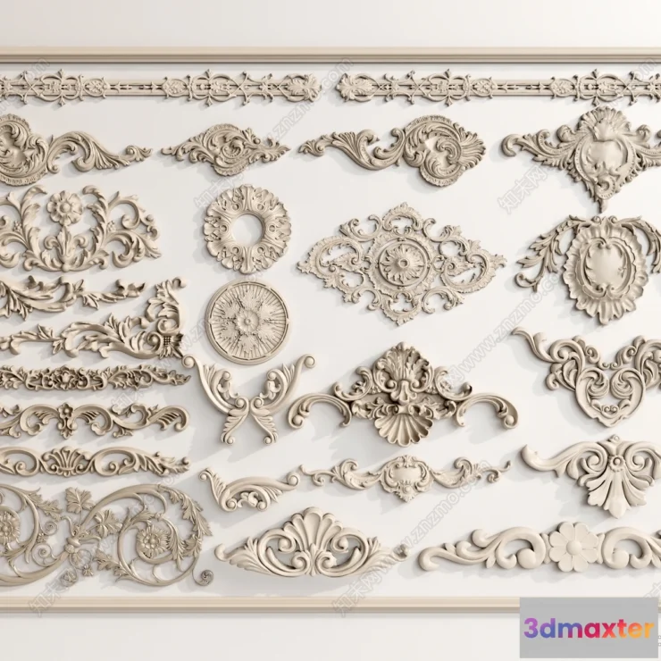 1381654 - Classic Detail 3D Models - Plaster 3D - 077 3D Max