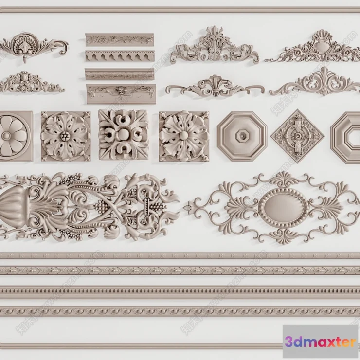 1381724 - Classic Detail 3D Models - Plaster 3D - 078 3D Max