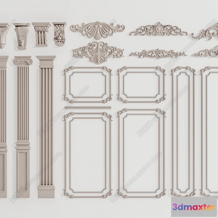1381851 - Classic Detail 3D Models - Plaster 3D - 080 3D Max