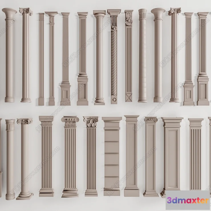 1381985 - Classic Detail 3D Models - Plaster 3D - 082 3D Max