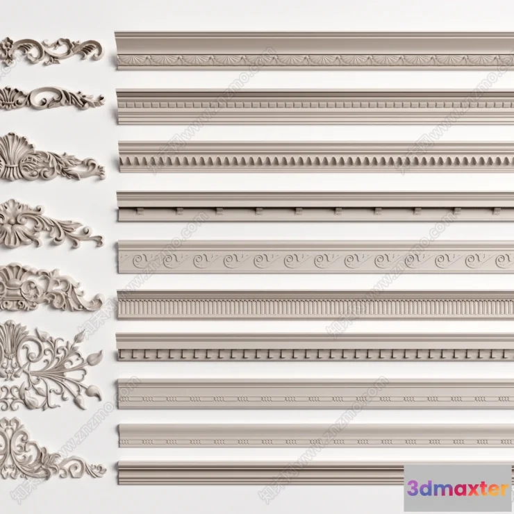 1382189 - Classic Detail 3D Models - Plaster 3D - 085 3D Max